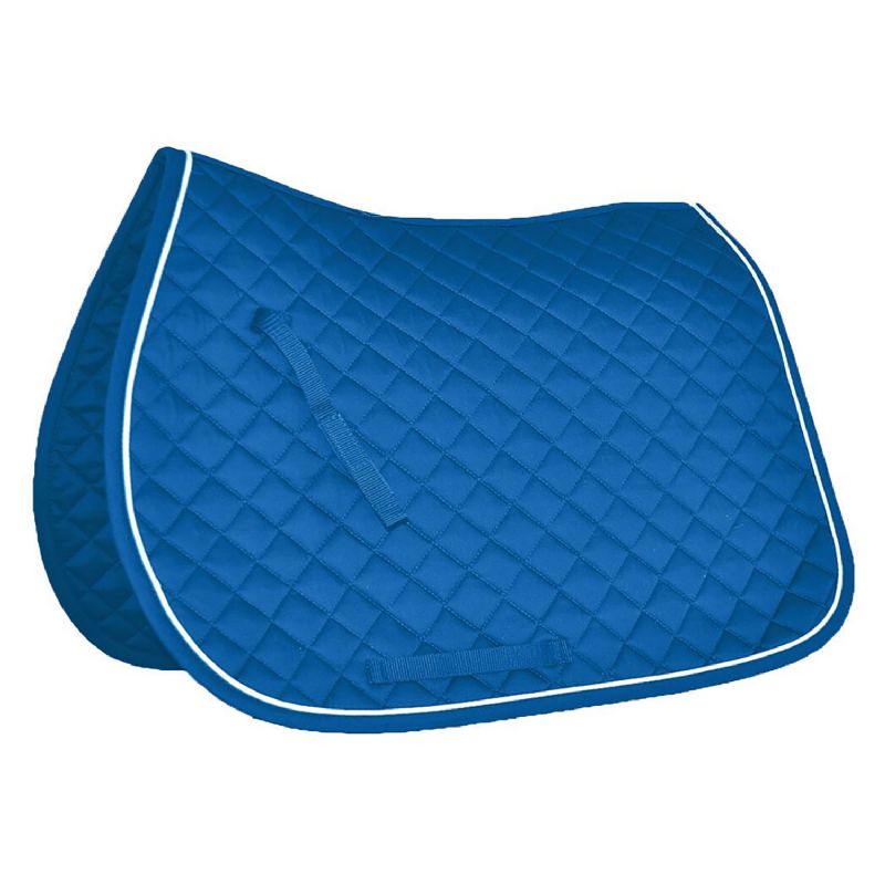 Mark Todd Piped Saddlecloths (Royal Blue/White, Full)